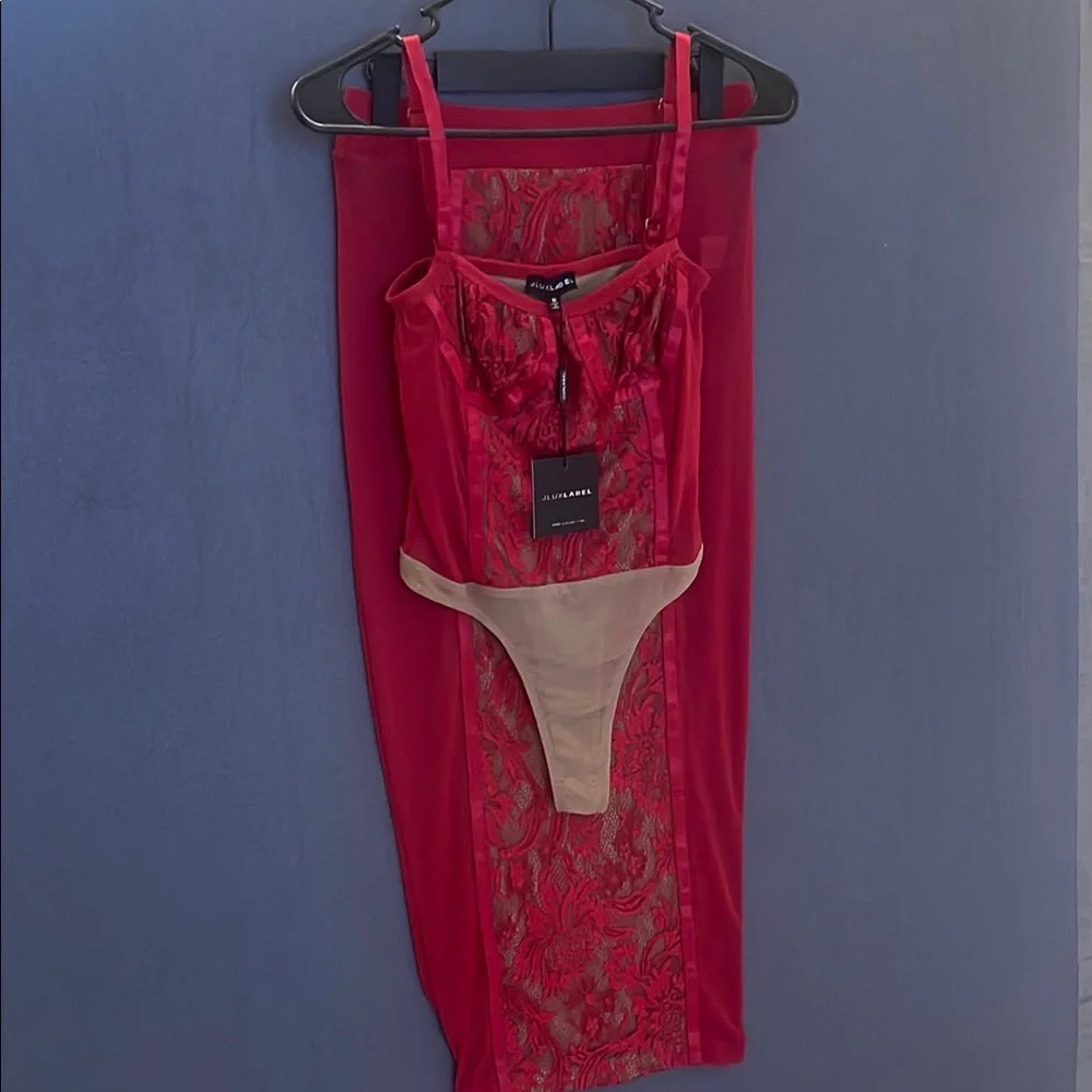 NWT JLUXLABEL Scarlet Lace Bustier - Picture 7 of 7